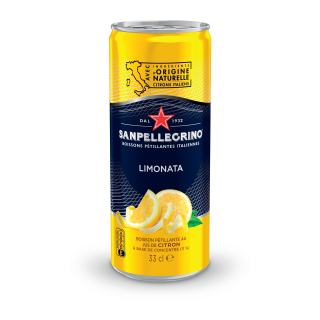 SANPELLEGRINO BOISSON GAZEUSE AROMATISÉE LIMONATA CANETTE SLIM 33 CL 