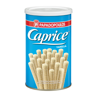  GAUFRETTES FOURREES VANILLE CAPRICE BOITE METAL 250 G / 12