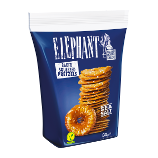 BRETZEL ELEPHANT SEL DE MER 80G/20