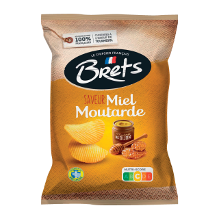 CHIPS MIEL MOUTARDE BRETS SACHET 125G / 10