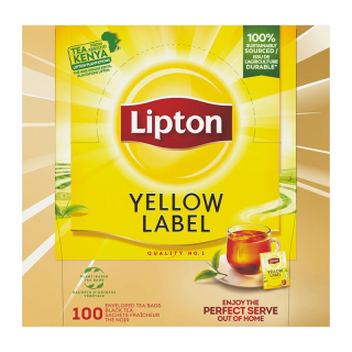 THÉ NOIR LIPTON YELLOW LABEL SACHETS 180G /100