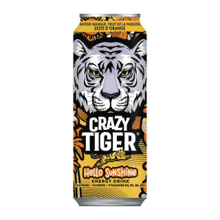 CRAZY TIGER HELLO SUNSHINE MANGUE-PASSION-ORANGE CANETTE 50 CL / 12