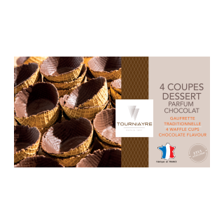 COUPES DESSERT X4 NAPPAGE CHOCOLAT ETUI 92 G / 20