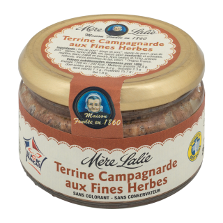 TERRINE CAMPAGNARDES AUX FINES HERBES MÈRE LALIE BOCAL VERRE 180 G / 6