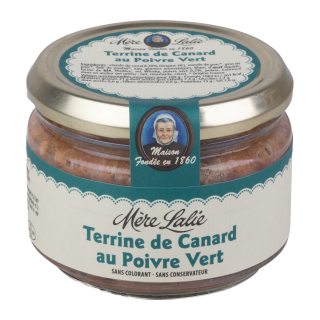 TERRINE DE CANARD AU POIVRE VERT MÈRE LALIE BOCAL VERRE 180 G / 6