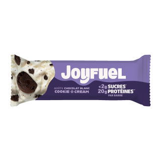 BARRE PROTEINEE CHOCOLAT BLANC & COOKIE CREAM JOYFUEL 55G/12 