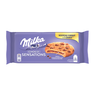 MILKA COOKIE SENSATIONS CHOCOLAT AU LAIT MILKA BOITE CARTON 208G /10