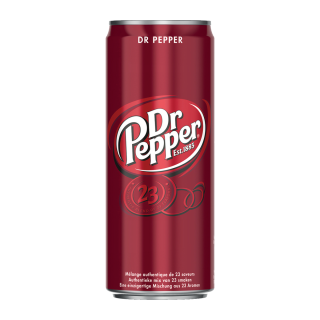 Soda Dr Pepper réduit en calories Cola - Slim can 33 CL / 24