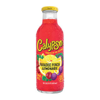 CALYPSO PARADISE PUNCH EXOTIQUE LEMONADE CERISE MYRTILLE ORANGE - BOUTEILLE VERRE PERDU  47.3 CL / 12