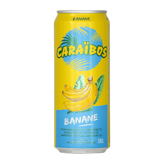 CARAIBOS BANANE - CANETTE SLIM 33 CL / 24