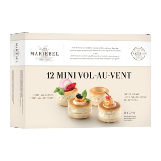 MINI BOUCHEES FEUILLETEES X12 Ø36MM MARIEBEL ETUI 68 G / 12