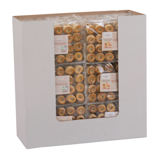 MINI BOUCHEES FEUILLETEES X24 Ø36MM MARIEBEL DISPLAY BARQUETTE 130 G / 42