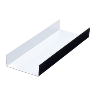  SUPPORT RECTANGLE DOUBLE FACE CARTON PERLE ET NOIR 13 X 4.5 CM 