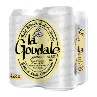 BIÈRE GOUDALE BLONDE BARQUETTE CANETTE 50 CL / 6X4