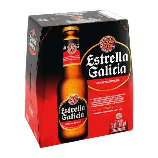 BIERE ESTRELLA GALICIA 5,5° BOUTEILLE VERRE PERDU 25 CL / 4