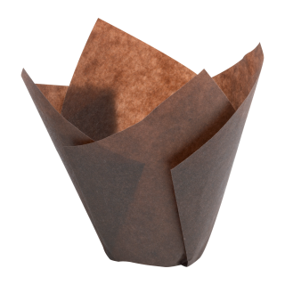  CAISSETTE DE CUISSON TULICUP PAPIER INGRAISSABLE MARRON 5 X 8 CM 