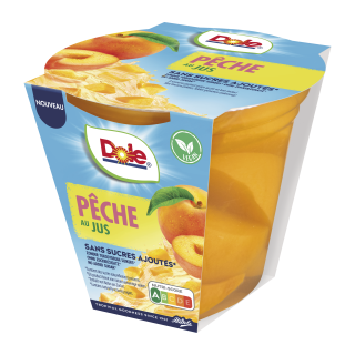 COUPELLE DE PECHES AU JUS DOLE EMBALLAGE INDIVIDUEL 198 G / 8