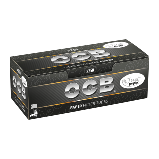 TUBE OCB NOIR FILTRE PAPIER BTE 250 /4