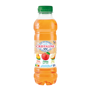 CRISTALINE JUS PECHE POMME POIRE 50CL/24