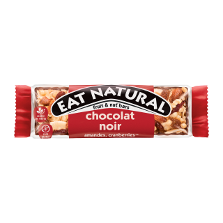 EAT NATURAL BARRE SANS GLUTEN CRANBERRIES AMANDES NOIX DE COCO ET CHOCOLAT NOIR EAT NATURAL 40G /12