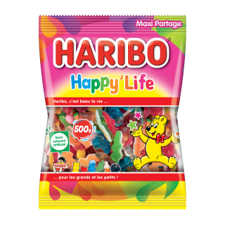 BONBONS HAPPY LIFE HARIBO SACHET 500G