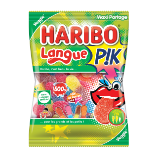 BONBONS LANGUE ACIDE PIK HARIBO SACHET 500G